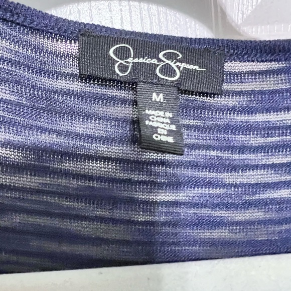 Bell sleeved Navy Blue Jessica Simpson Shirt - Picture 6 of 8